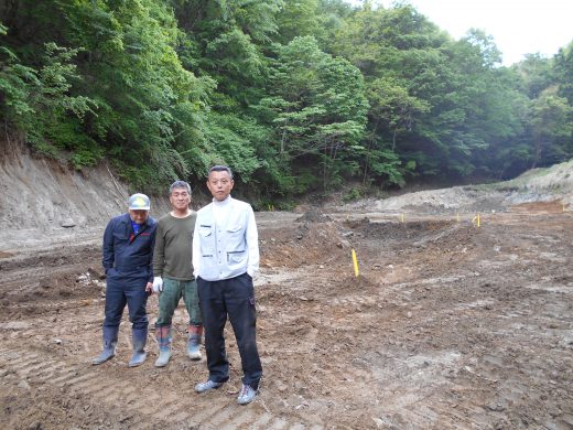 水抜きの池を作りました。